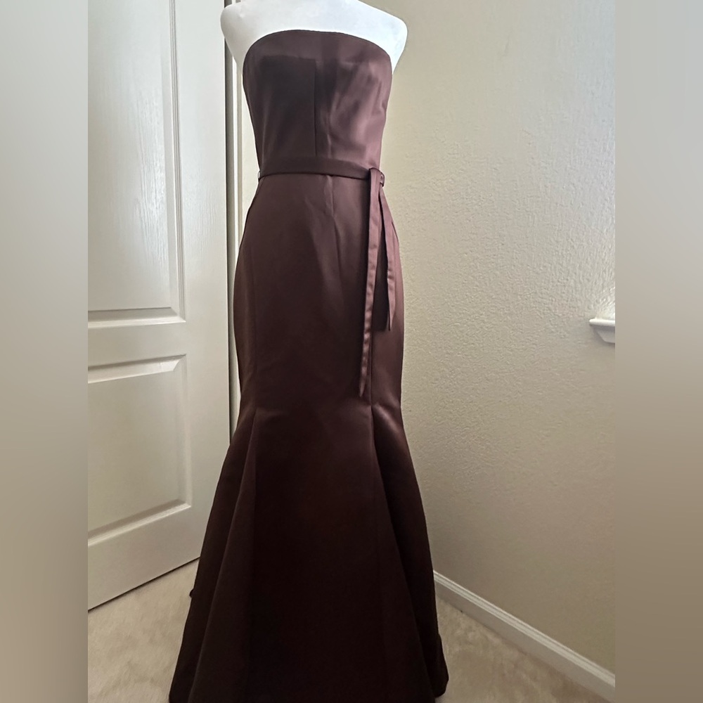 Vintage Y2K BCBGMaxAzria Strapless Brown Hourglass Dress